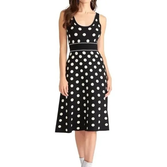 Rachel Roy polka dot knit midi dress - Picture 10 of 10